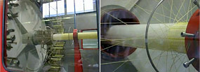На РЕХ-А трубу наносится адгезив и на специальных станках-автоматах выполняется навивка армирующей нити из кевлара